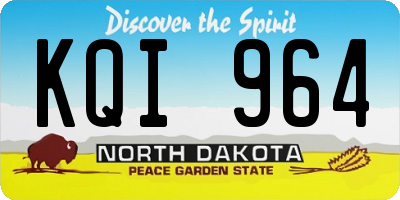ND license plate KQI964