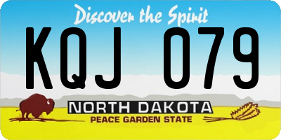 ND license plate KQJ079