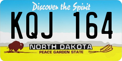 ND license plate KQJ164