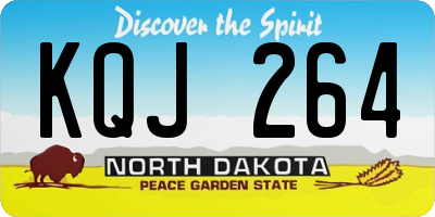 ND license plate KQJ264