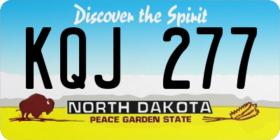 ND license plate KQJ277