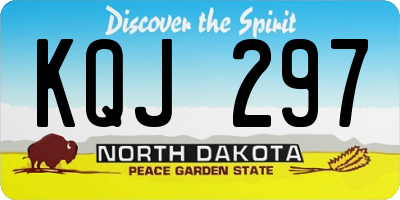ND license plate KQJ297