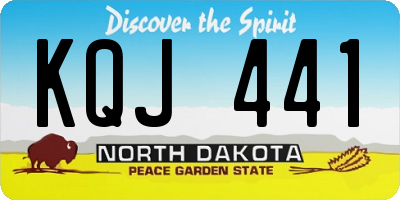 ND license plate KQJ441