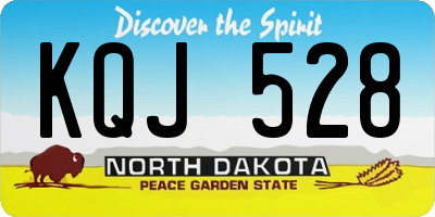 ND license plate KQJ528