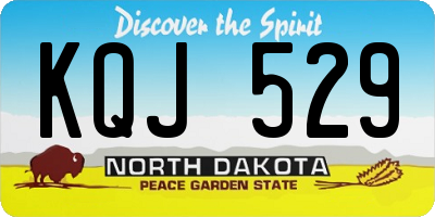 ND license plate KQJ529