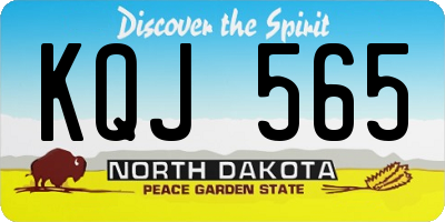 ND license plate KQJ565