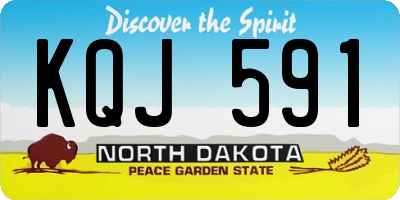 ND license plate KQJ591