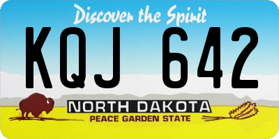 ND license plate KQJ642