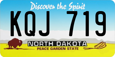 ND license plate KQJ719