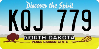 ND license plate KQJ779