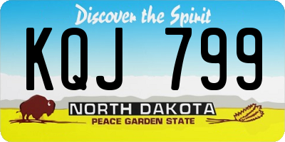 ND license plate KQJ799