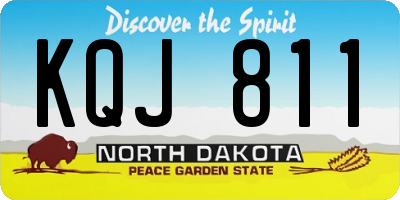 ND license plate KQJ811