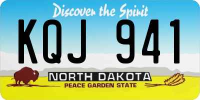 ND license plate KQJ941