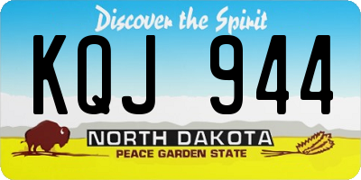 ND license plate KQJ944