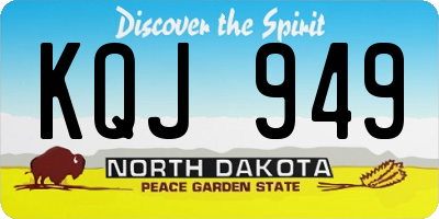 ND license plate KQJ949