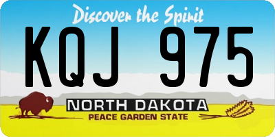 ND license plate KQJ975