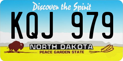 ND license plate KQJ979