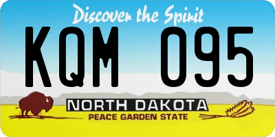 ND license plate KQM095