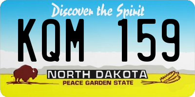 ND license plate KQM159