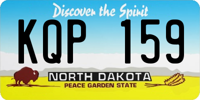 ND license plate KQP159
