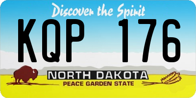 ND license plate KQP176