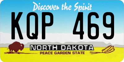 ND license plate KQP469