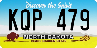 ND license plate KQP479