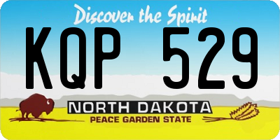 ND license plate KQP529