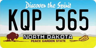 ND license plate KQP565