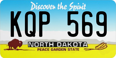 ND license plate KQP569