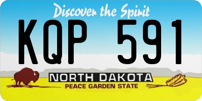 ND license plate KQP591