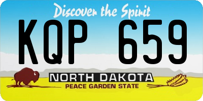 ND license plate KQP659