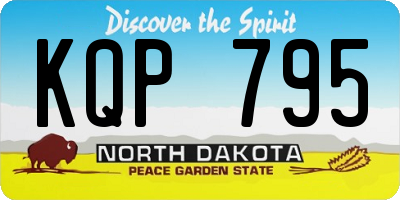 ND license plate KQP795
