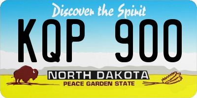 ND license plate KQP900
