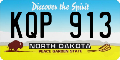 ND license plate KQP913