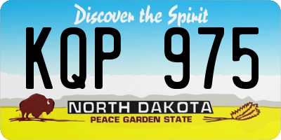 ND license plate KQP975