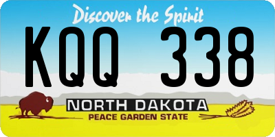 ND license plate KQQ338