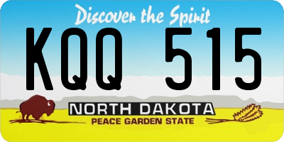 ND license plate KQQ515