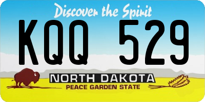 ND license plate KQQ529