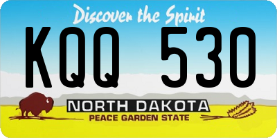 ND license plate KQQ530