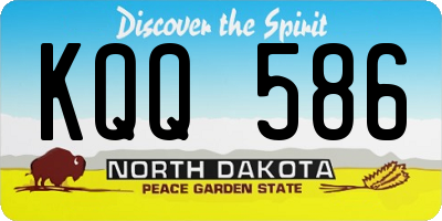 ND license plate KQQ586