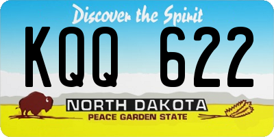 ND license plate KQQ622