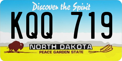 ND license plate KQQ719
