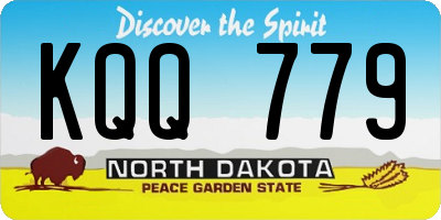 ND license plate KQQ779