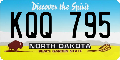 ND license plate KQQ795