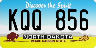 ND license plate KQQ856