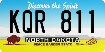 ND license plate KQR811