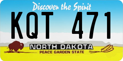 ND license plate KQT471
