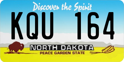ND license plate KQU164