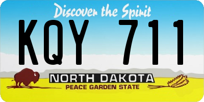 ND license plate KQY711
